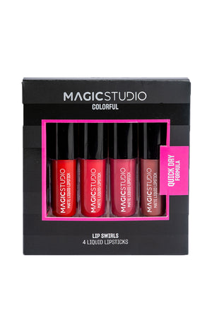 Coffret rouges à lèvres mat - Colorful - 4 unités