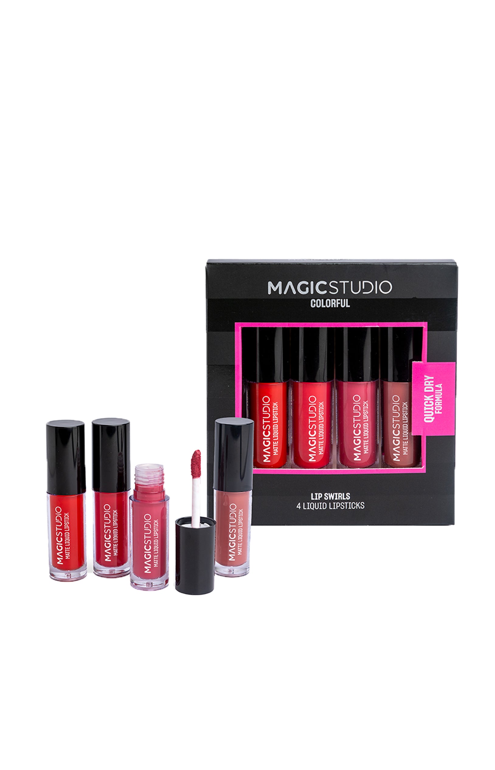 Coffret rouges à lèvres mat - Colorful - 4 unités