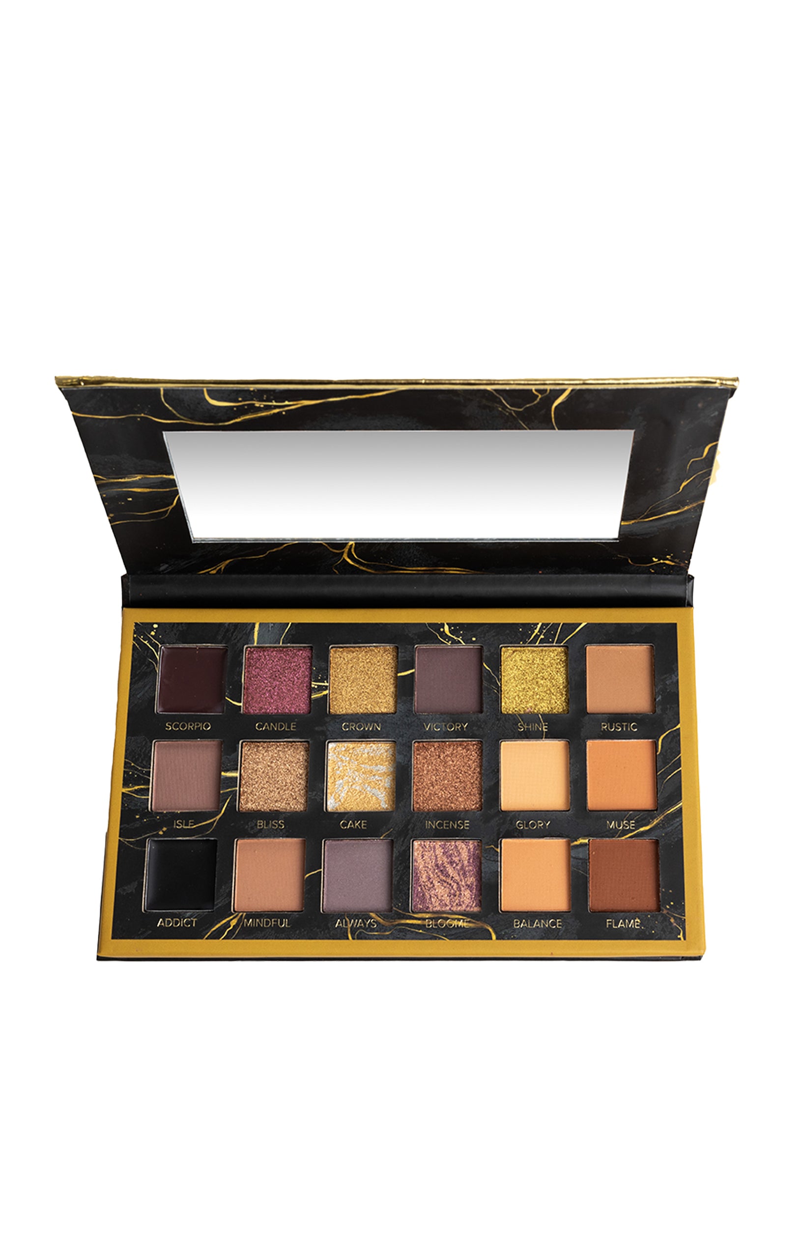 Palette de 18 ombres à paupières - Black Diamond