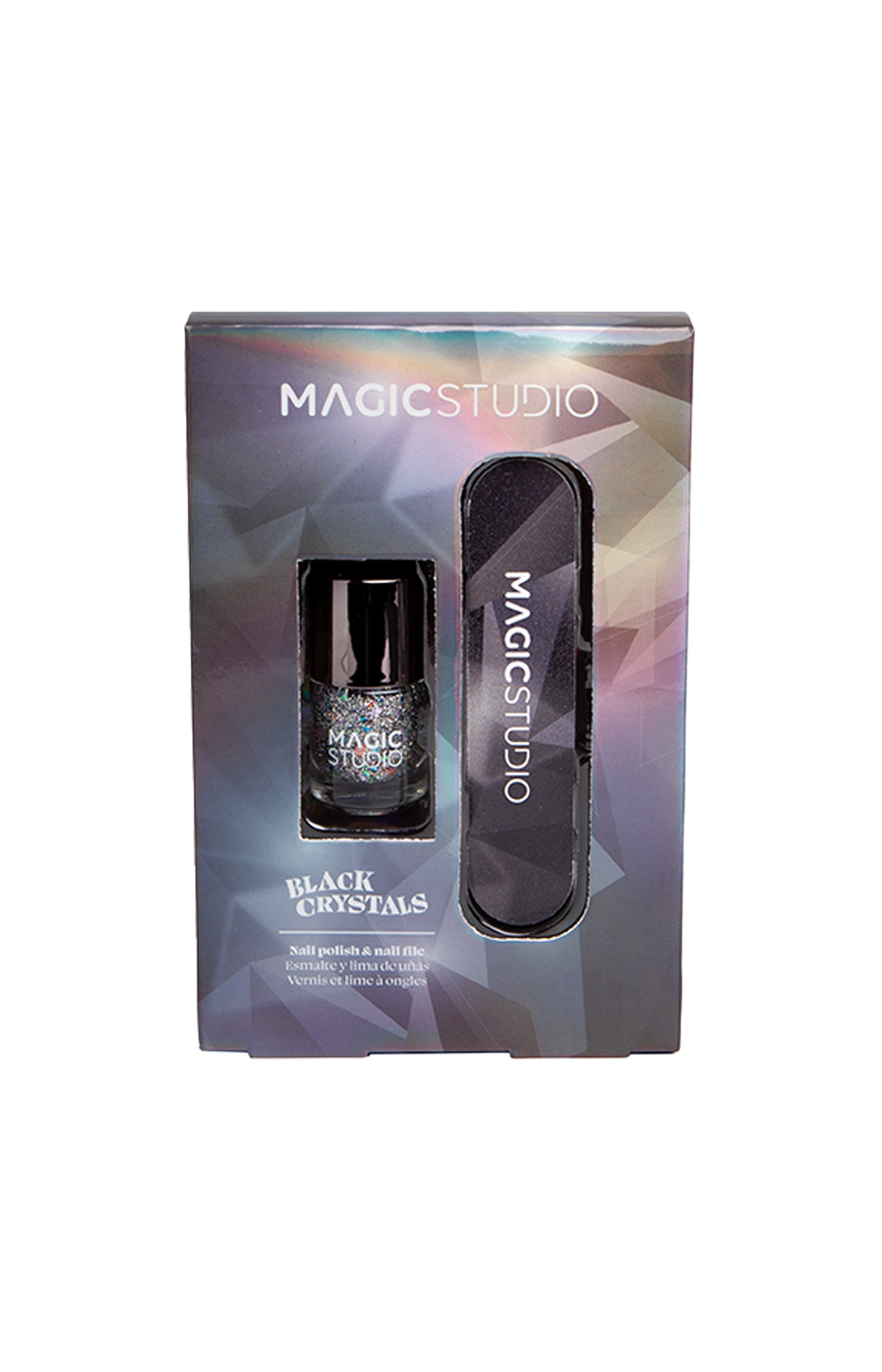 Coffret vernis & lime à ongles - Black Crystals