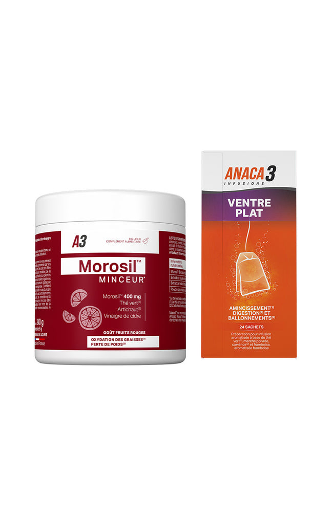 Poudre & infusion minceur - Morosil & ventre plat - 1 mois