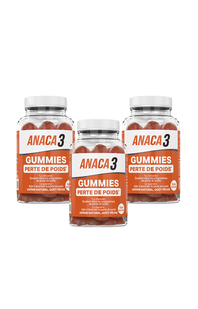 Gummies - Perte de poids - Pêche - 3 mois