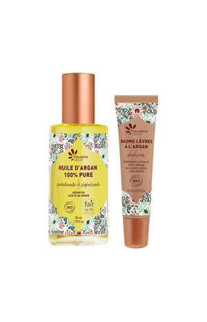 Huile & baume lèvres - Argan - Visage
