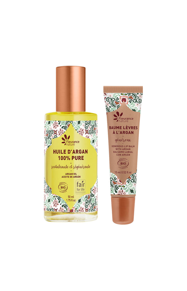 Huile & baume lèvres - Argan - Visage