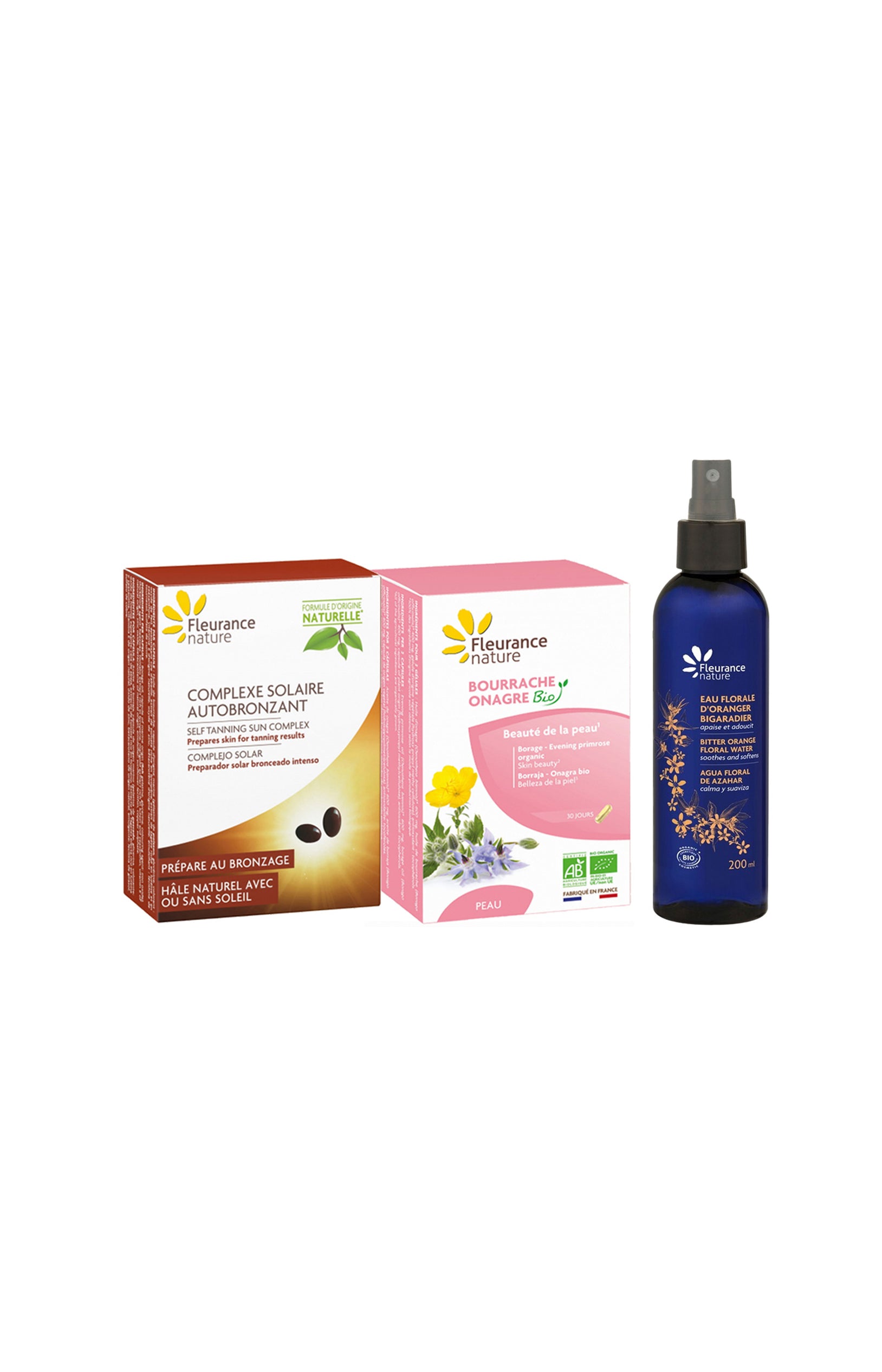 Eau florale apaisante & duo beauté de la peau (1 mois) - 3 produits