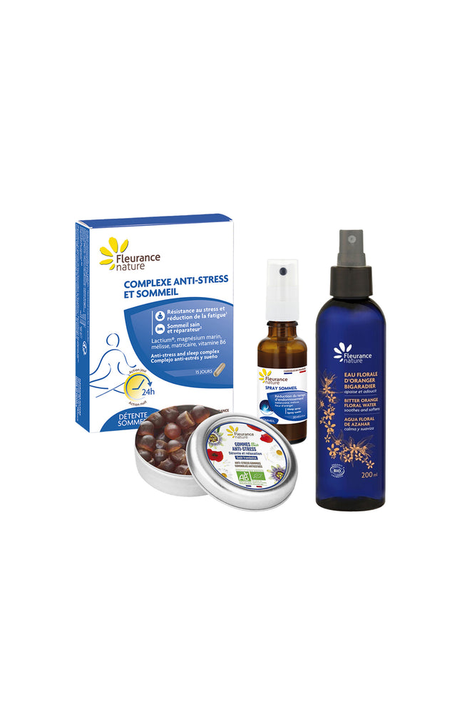 Eau florale apaisante & routine sommeil/ relaxation - 4 produits