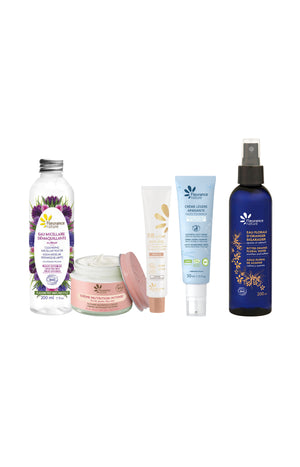 Eau florale apaisante & coffret soins visage - 4 produits