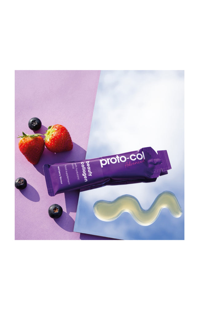 Sticks à boire - Collagène & acide hyaluronique - Fruits rouges - 15 jours