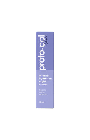 Crème de nuit hydratante - Collagène & acide hyaluronique -Visage - 50 ml