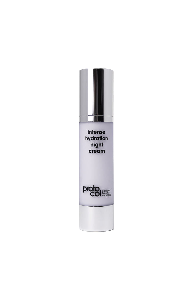 Crème de nuit hydratante - Collagène & acide hyaluronique -Visage - 50 ml