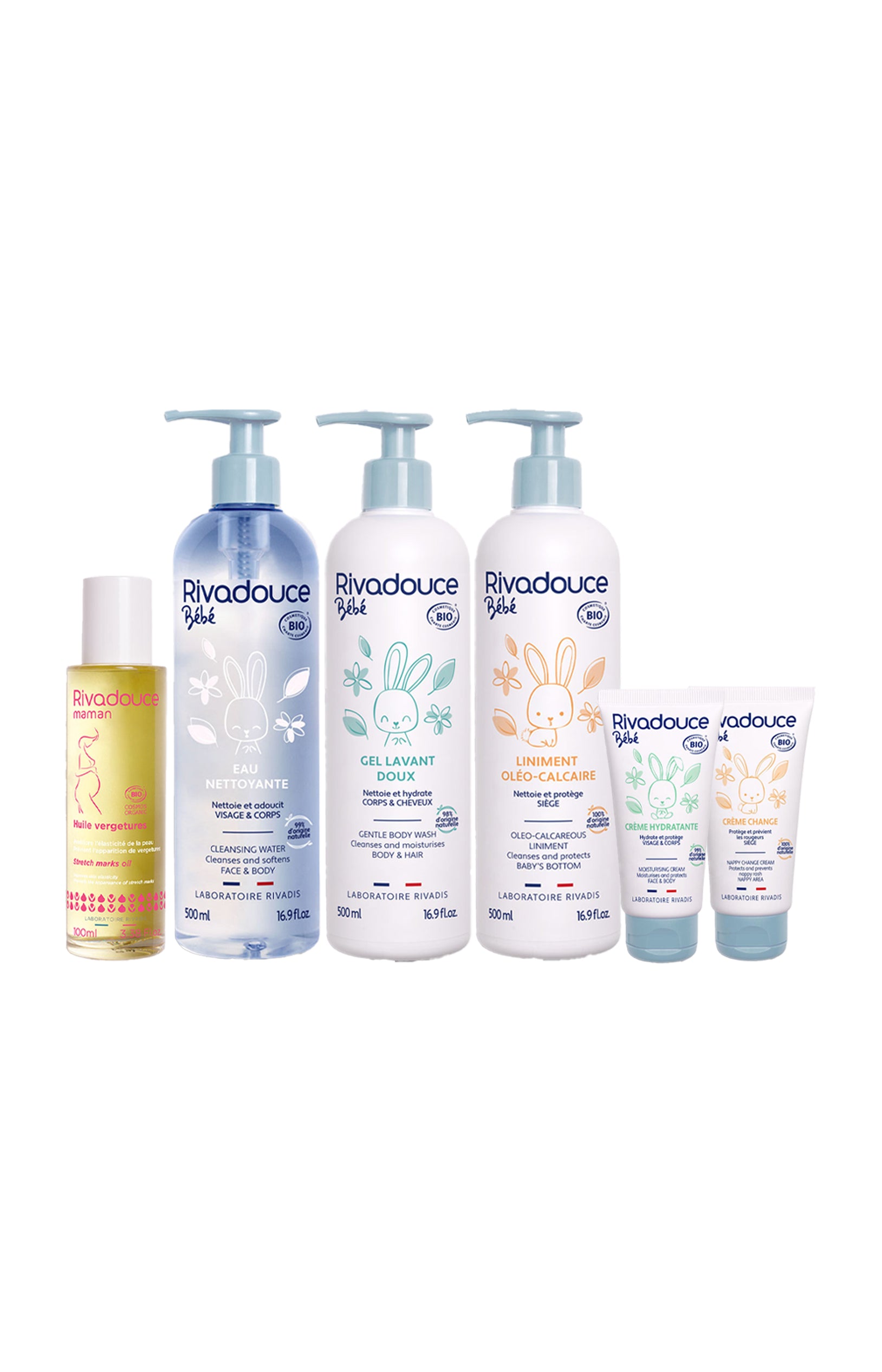 Kit baby shower - Bébé - Visage, corps & cheveux - 6 produits