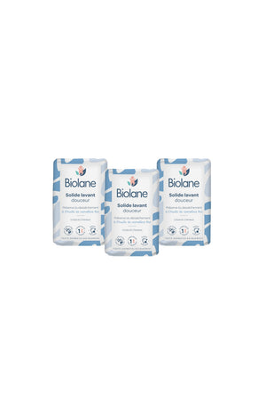 Savons solides naturels - Huile cameline bio - Visage & corps - 3 x 75 g