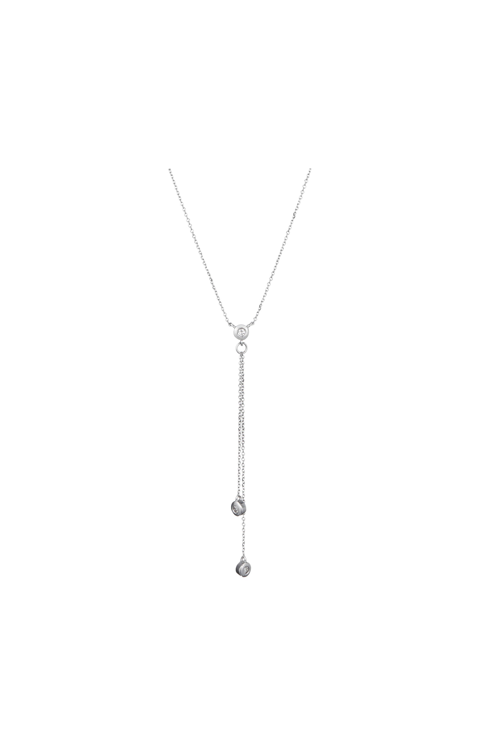 Collier Cordou - Or blanc 375/1000 & diamant