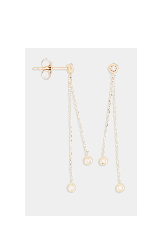 Boucles d'oreilles Planer sur ton cœur - Or jaune 375/1000 & diamant