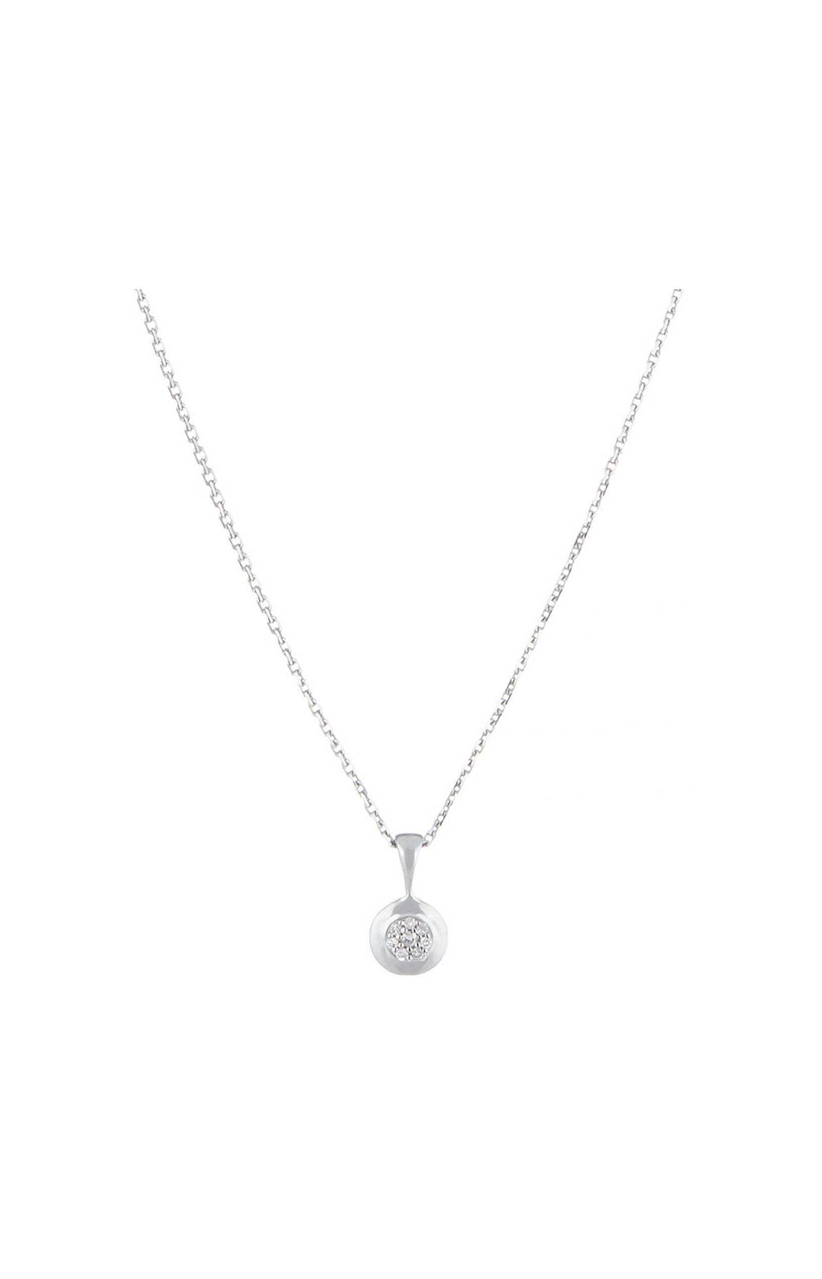 Pendentif Bombe - Or blanc 375/1000 & diamant