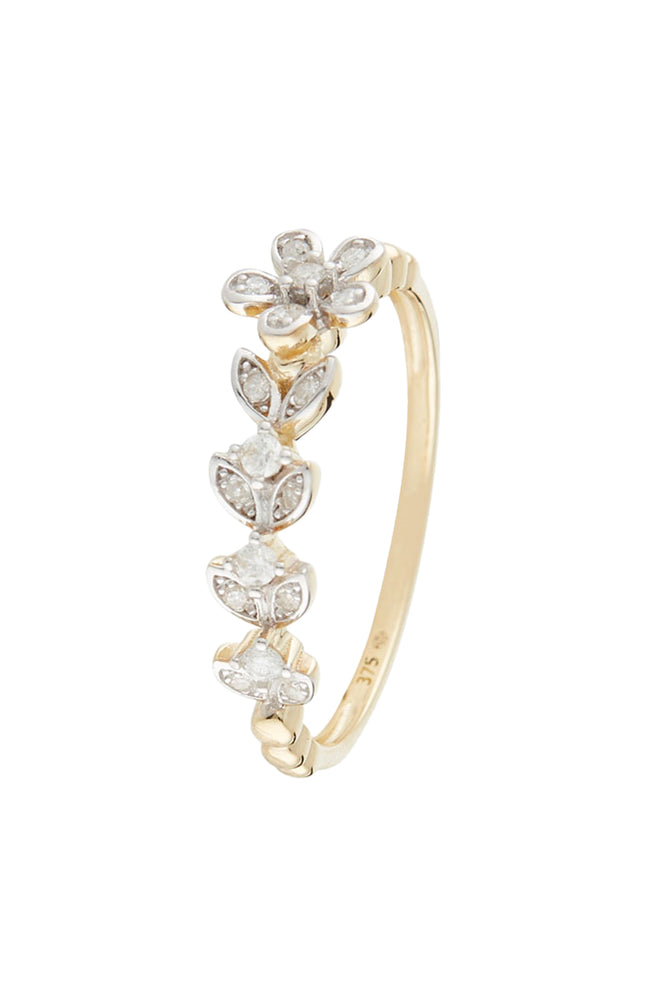 Bague Datu - Or jaune 375/1000 & diamant