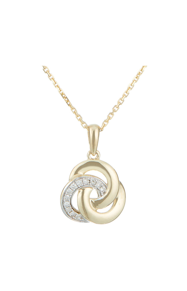 Pendentif  Trior - Or jaune 375/1000 & diamant