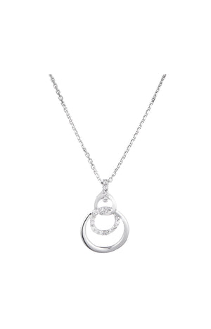 Pendentif Nola - Or blanc 375/1000 & diamant