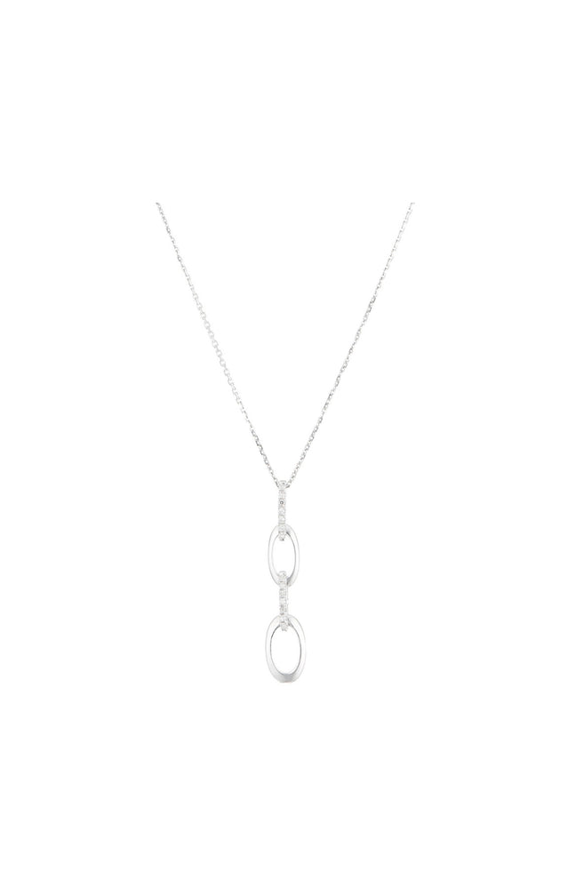 Pendentif Bari - Or blanc 375/1000 & diamant