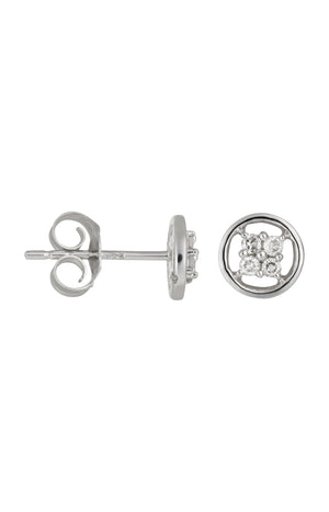 Boucles d'oreilles Sweet Dream - Or blanc 375/1000 & diamant