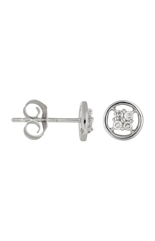 Boucles d'oreilles Sweet Dream - Or blanc 375/1000 & diamant