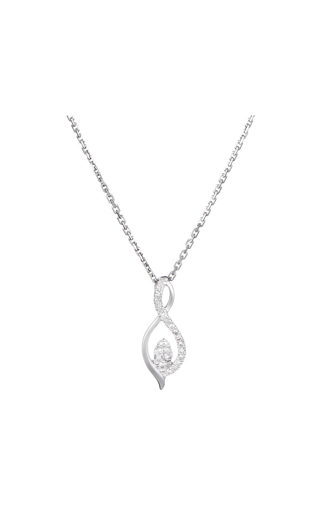 Pendentif Luna - Or jaune 375/1000 & diamant