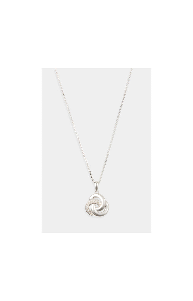 Pendentif Trior - Or blanc 375/1000 & diamant