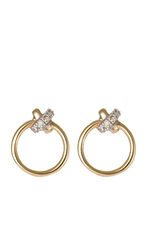 Boucles d'oreilles Clair de Lune - Or jaune 375/1000 & diamant
