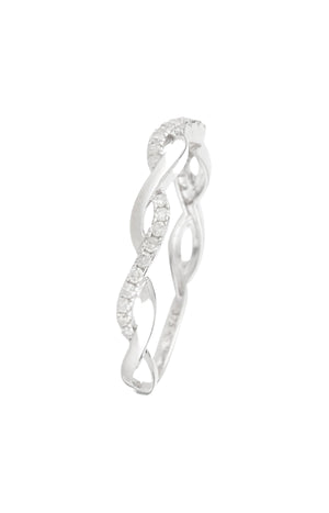 Bague Marudi - Or blanc 375/1000 & diamant