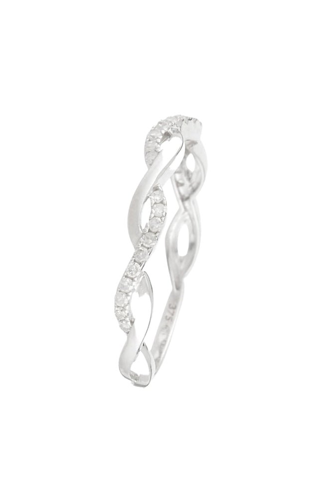 Bague Marudi - Or blanc 375/1000 & diamant