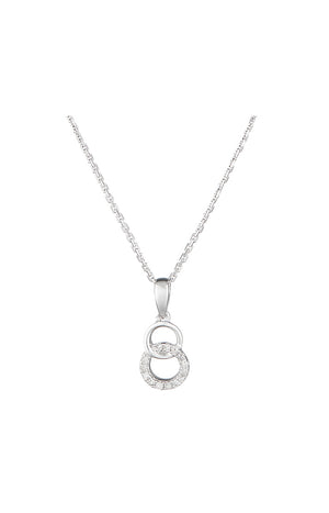 Pendentif Dakira - Or blanc 375/1000 & diamant