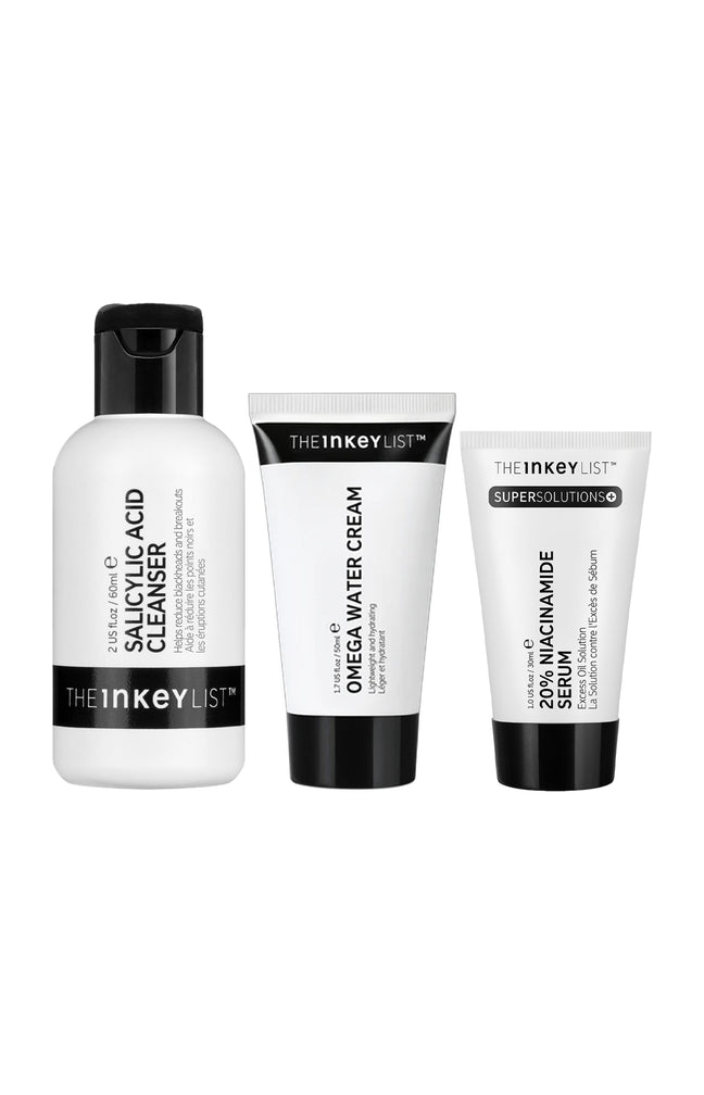 Routine anti-imperfections - Acide salicylique & niacinamides - Peaux à imperfections - 3 produits