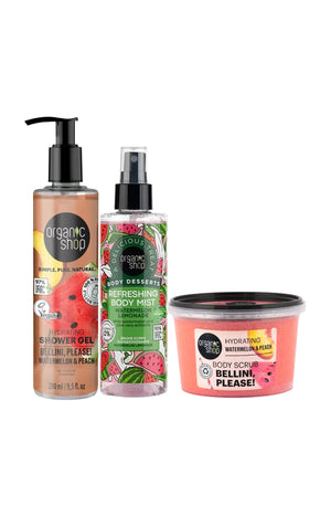 Coffret hydratation - Pastèque & pêche - Corps - 3 produits