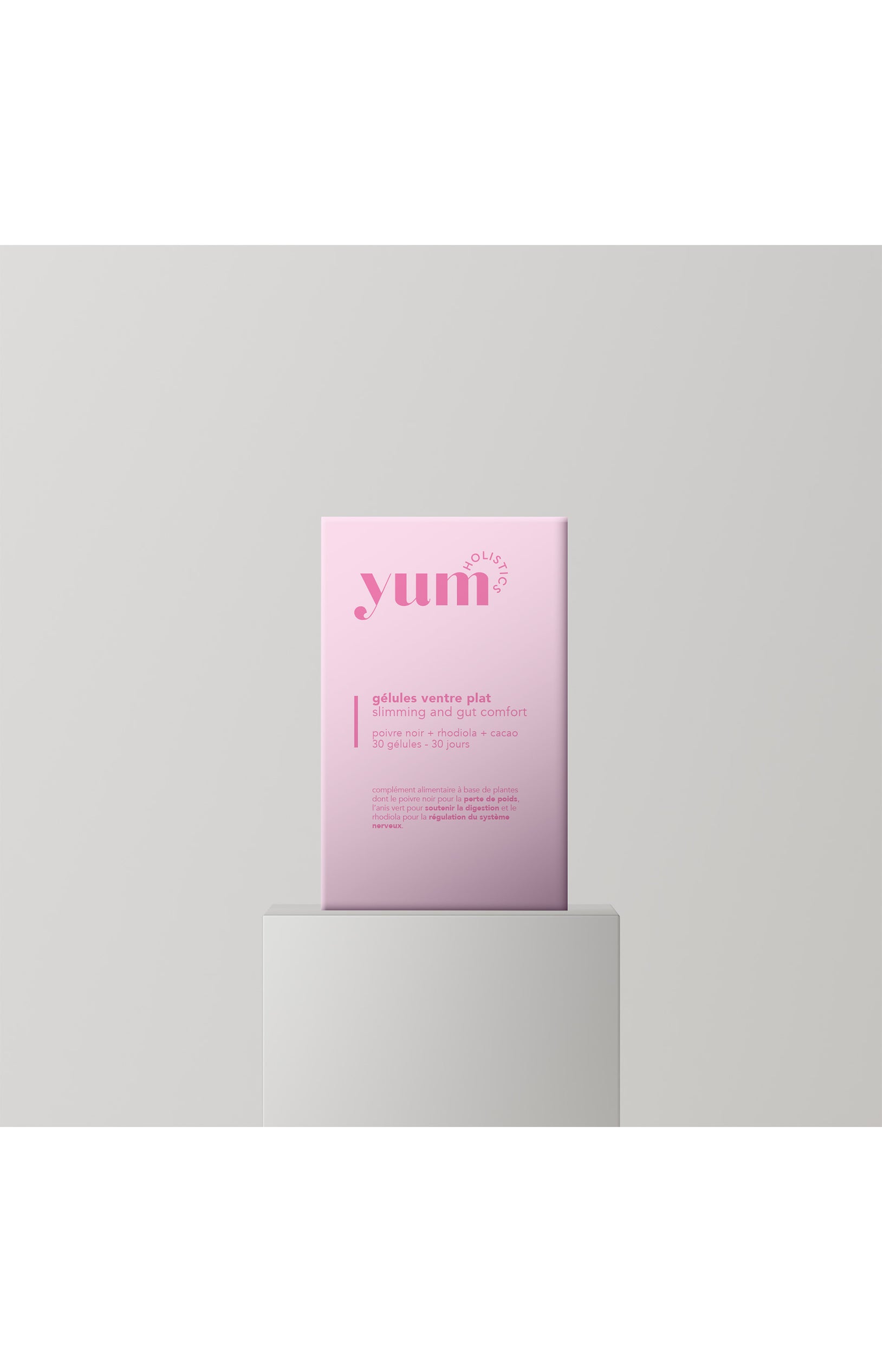 Cure ventre plat - Poivre noir, rhodiola & cacao - 1 mois