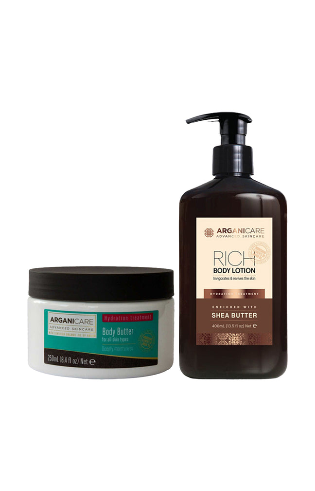 Beurres corporels - Musc & Huile d'argan - 2 x 250 ml