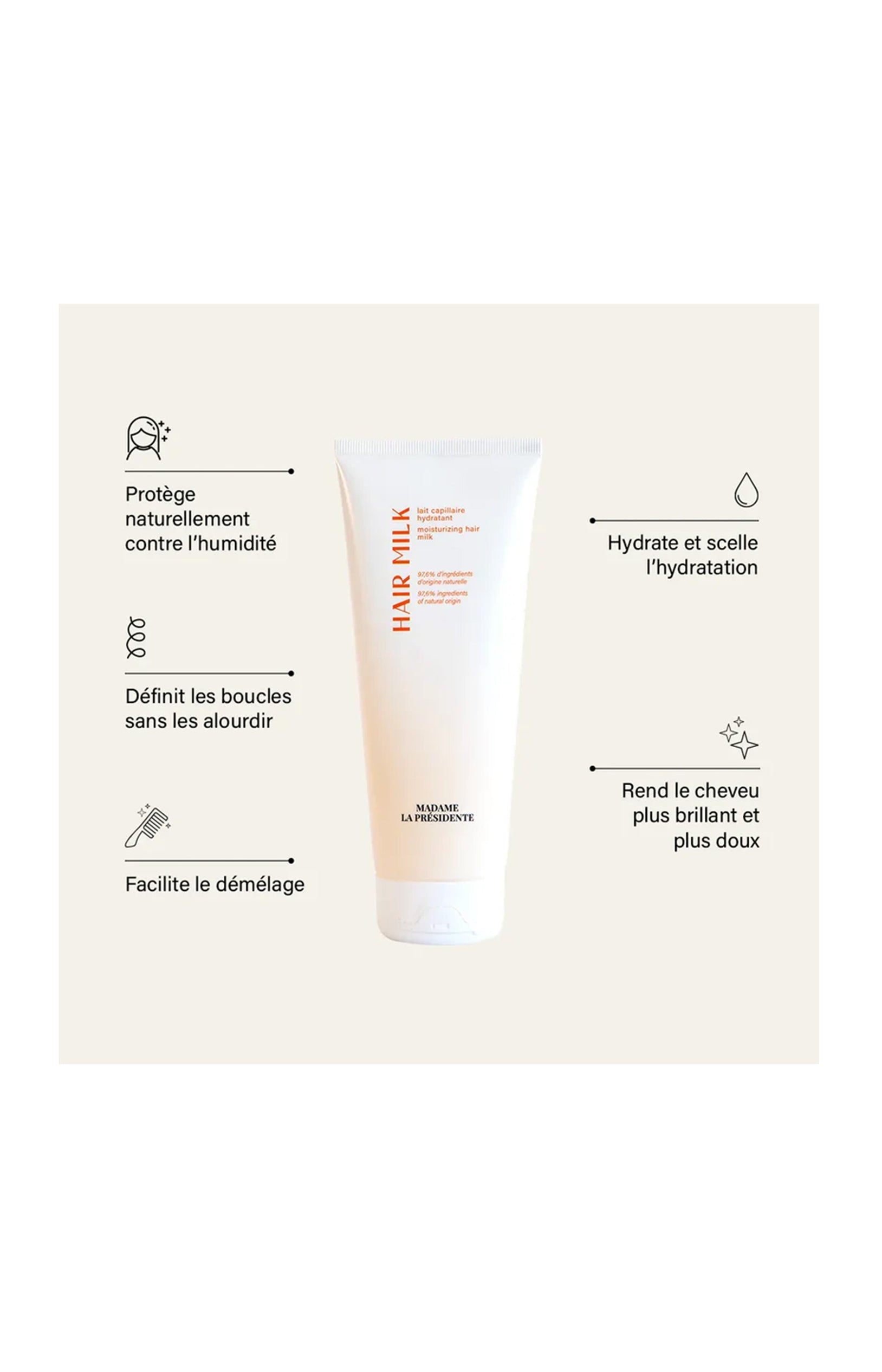 Lait capillaire - Tous types de cheveux - 200 ml