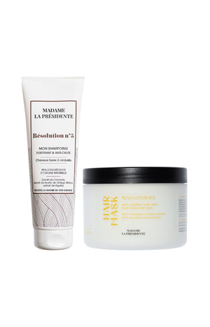 Shampoing anti-chute & masque - Cheveux lisses à ondulés