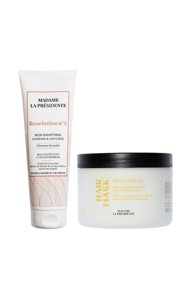 Shampoing anti-chute & masque - Cheveux bouclés