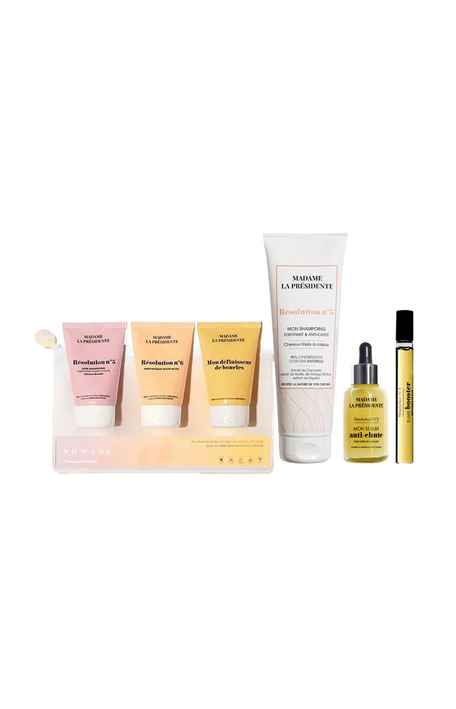 Routine fortifiante anti-chute - Cheveux frisés & crépus - 3 produits + 1 trousse soin offerte