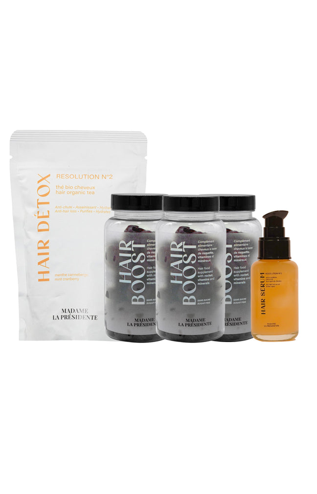 Routine pousse & renforcement - Cheveux & ongles - 5 produits
