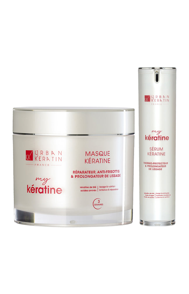 Masque & sérum - Kératine - Cheveux abîmés