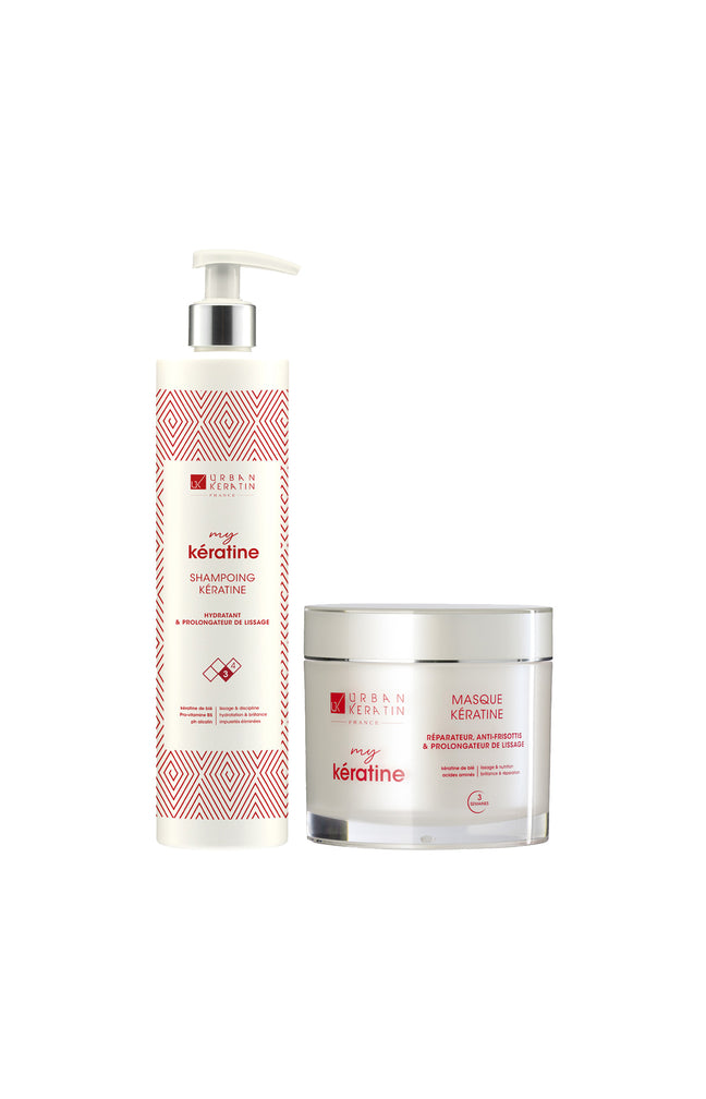 Shampoing & masque - Kératine - Cheveux abîmés