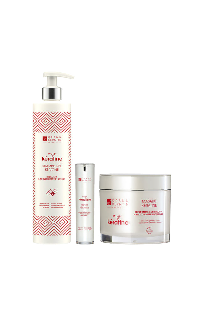 Routine cheveux abîmés - Kératine - 3 produits