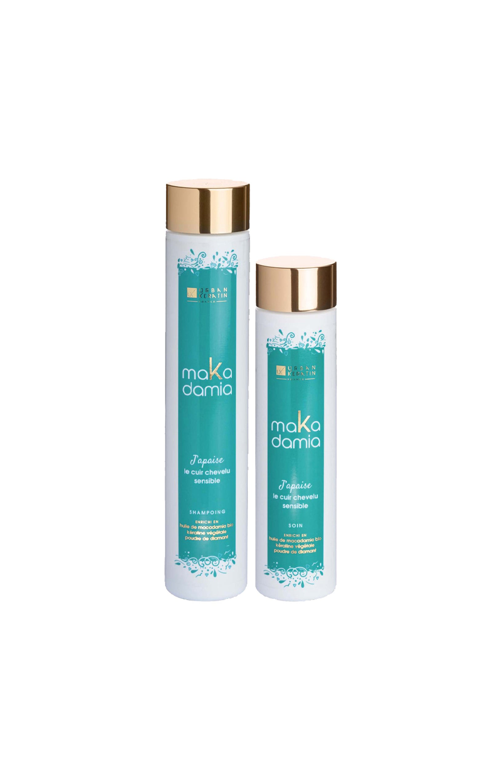Shampoing & après-shampoing apaisants - Makadamia - Cuirs chevelus sensibles