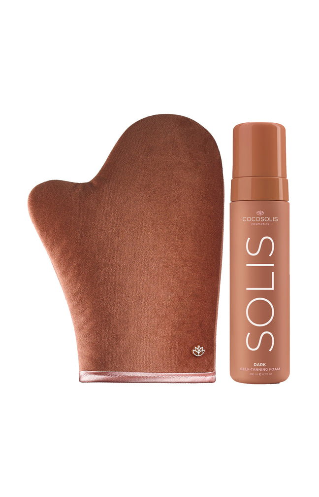 Mousse autobronzante & gant applicateur - Solis Dark - Visage & corps - 200 ml