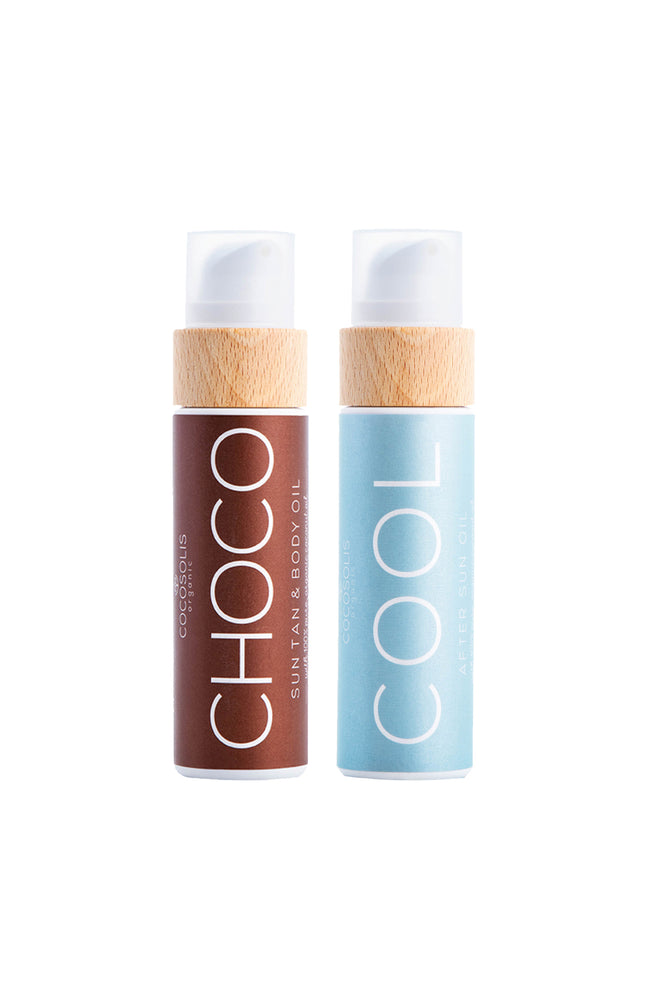 Huile de bronzage & huile après-soleil naturelle - Choco - Visage & corps - 2 x 110 ml