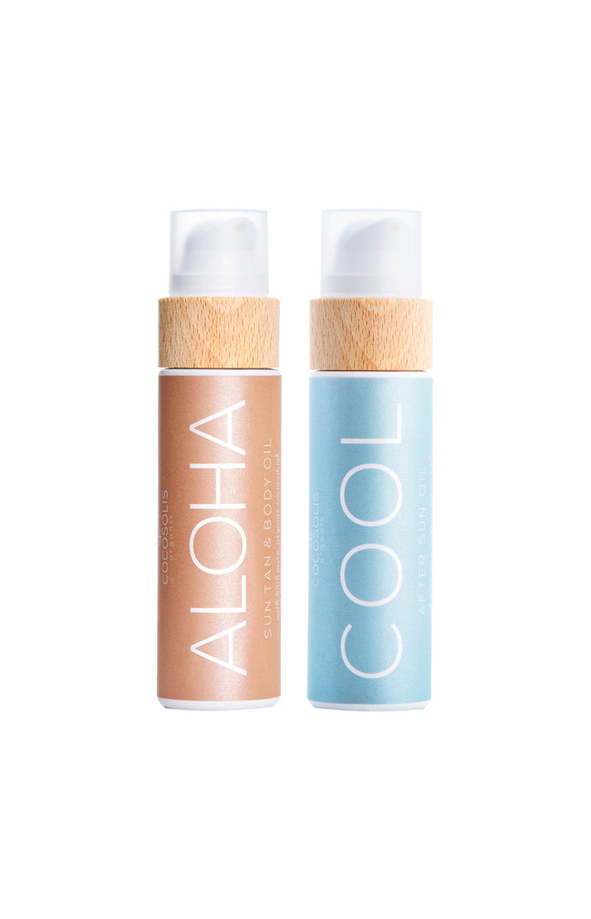 Huile de bronzage & huile après-soleil naturelle - Aloha - Visage & corps - 2 x 110 ml