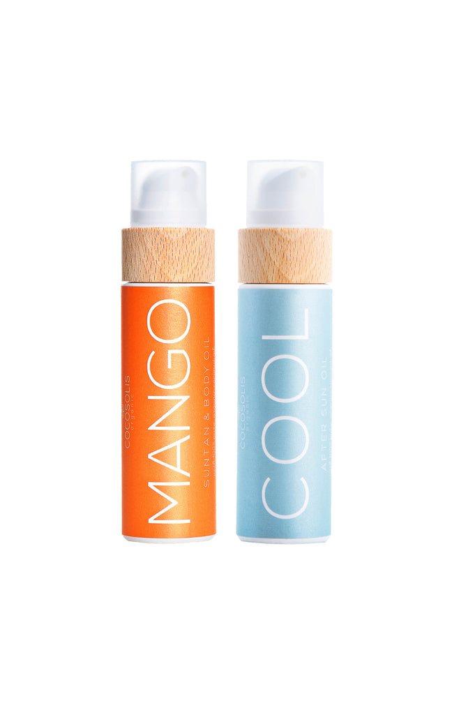 Huile de bronzage & huile après-soleil naturelle - Mangue - Visage & corps - 2 x 110 ml