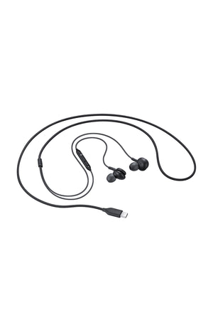 Ecouteurs filaires USB-C - Kit mains libres - Noir