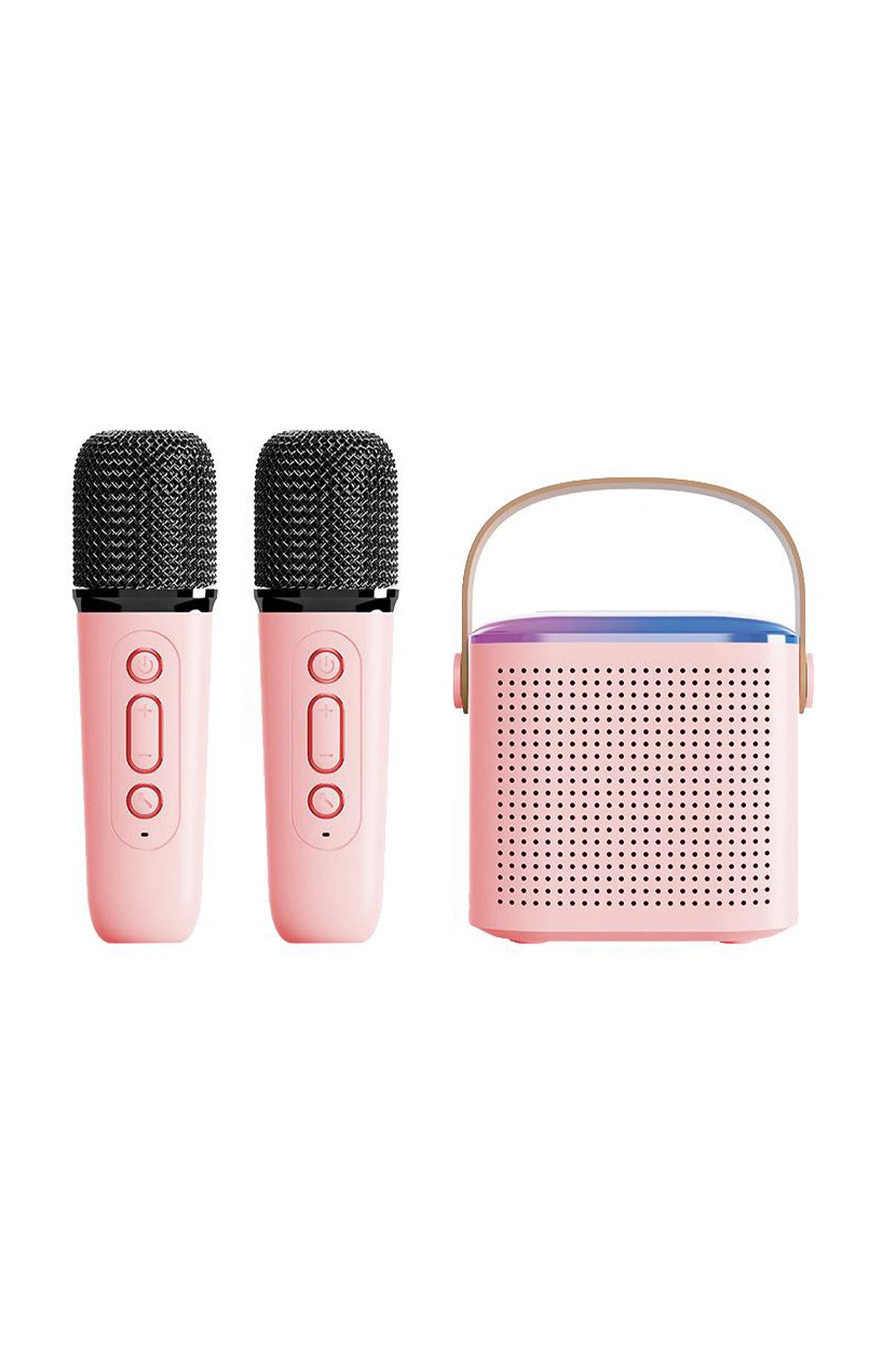 Mini enceinte karaoké - Bluetooth 5.3 - Rose